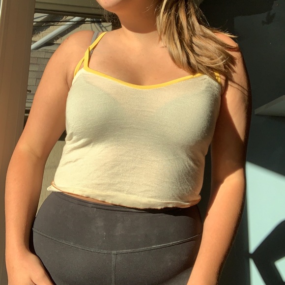 100% Cashmere Crop Top - Picture 2 of 3